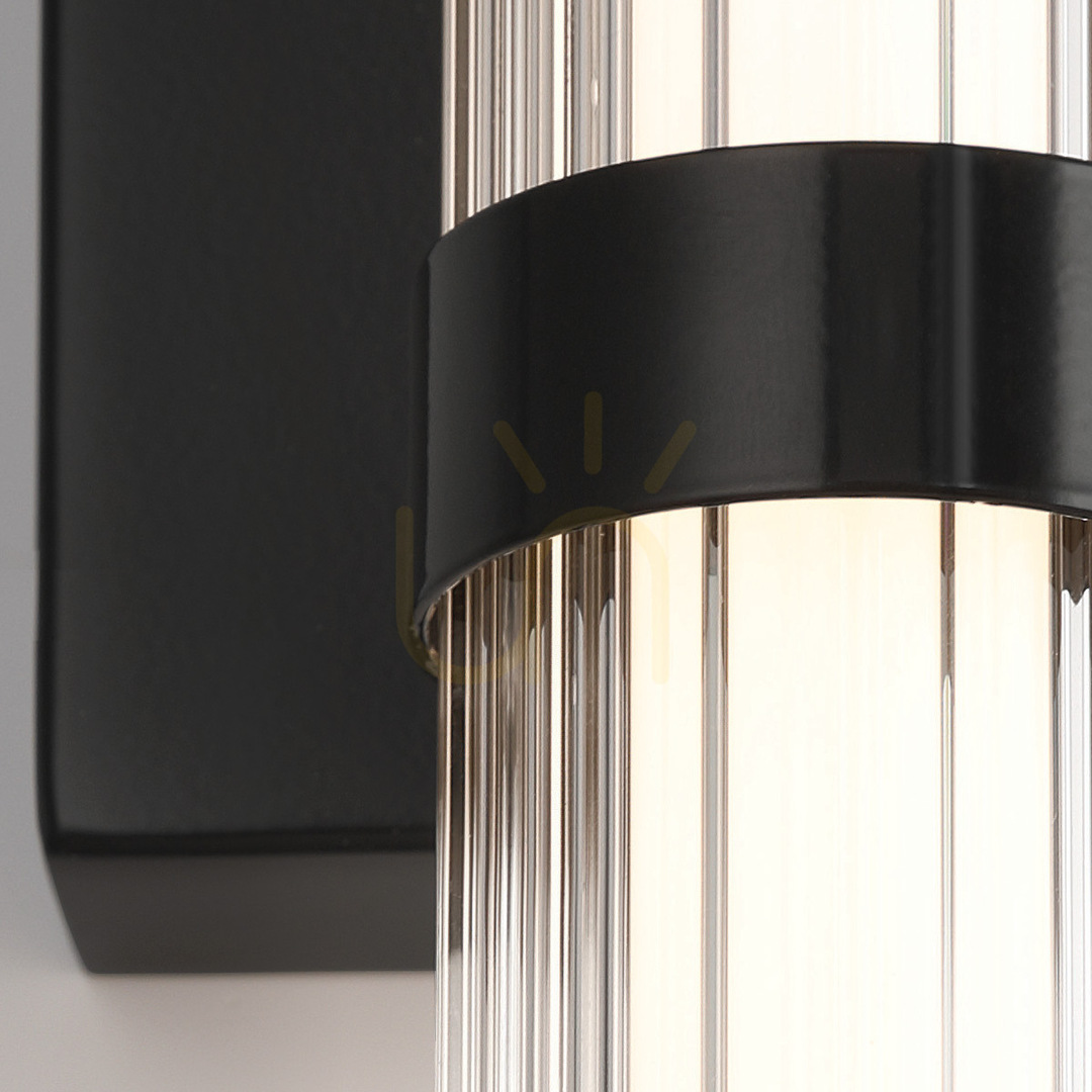 Zeige Mittlere LED-Wandleuchte FAYTON - Mattschwarz QUINTIESSE Mittlere LED-Wandleuchte FAYTON - Mattschwarz QUINTIESSE