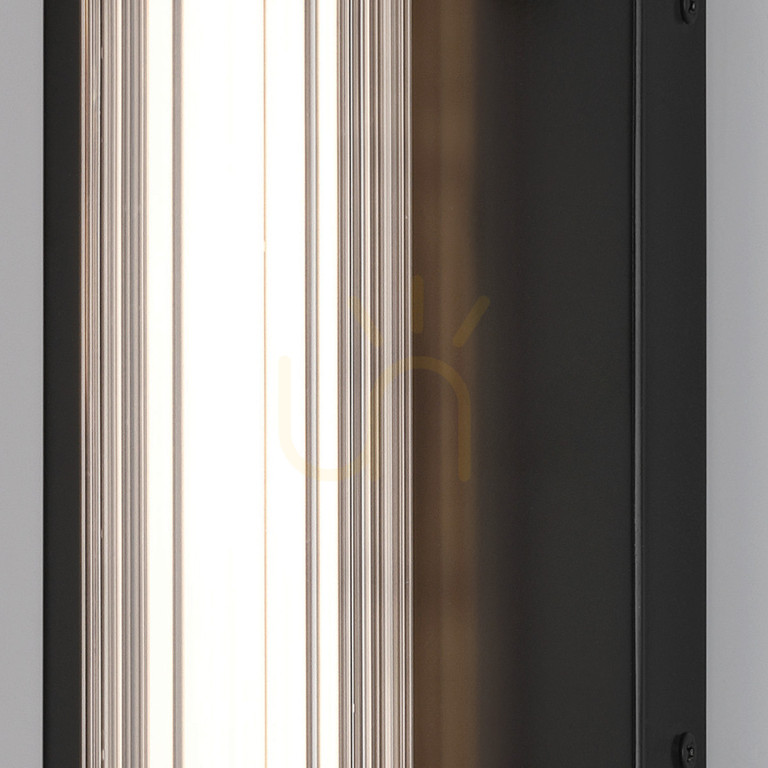 Vorschau Mittlere LED-Wandleuchte FAYTON - Mattschwarz QUINTIESSE Mittlere LED-Wandleuchte FAYTON - Mattschwarz QUINTIESSE