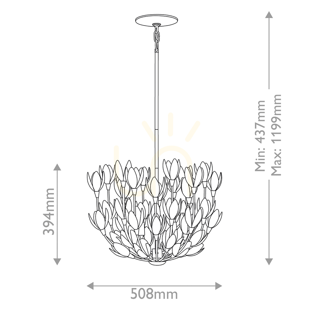 Vorschau FLORA Pendelleuchte - 3 Lichtquellen - Oxidiertes Gold QUINTIESSE FLORA Pendelleuchte - 3 Lichtquellen - Oxidiertes Gold QUINTIESSE