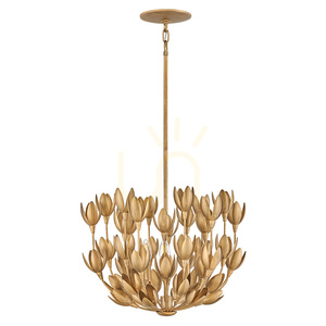 FLORA Pendelleuchte - 3 Lichtquellen - Oxidiertes Gold QUINTIESSE 0 FLORA Pendelleuchte - 3 Lichtquellen - Oxidiertes Gold QUINTIESSE small 0