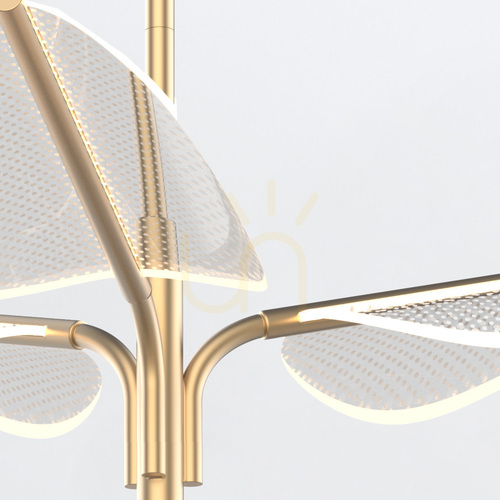 Prüfen FLORIANA große LED-Pendelleuchte - Messing natur QUINTIESSE
