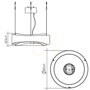 HORIZON QUINTIESSE große LED-Pendelleuchte small 2