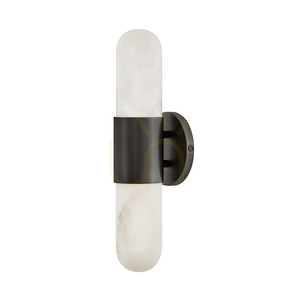 Mittlere LED-Wandleuchte IBIZA - Oxidiertes Schwarz QUINTIESSE small 0