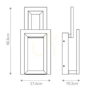 Wandleuchte INIZIO - Gebürstetes Gold QUINTIESSE small 2