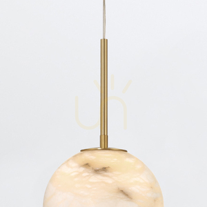 KEPLER kleine Pendelleuchte - 1 Lichtquelle - Gebürstetes Gold QUINTIESSE 1 KEPLER kleine Pendelleuchte - 1 Lichtquelle - Gebürstetes Gold QUINTIESSE small 1