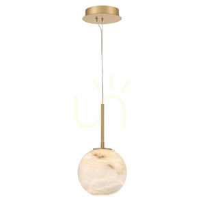 KEPLER kleine Pendelleuchte - 1 Lichtquelle - Gebürstetes Gold QUINTIESSE 0 KEPLER kleine Pendelleuchte - 1 Lichtquelle - Gebürstetes Gold QUINTIESSE small 0