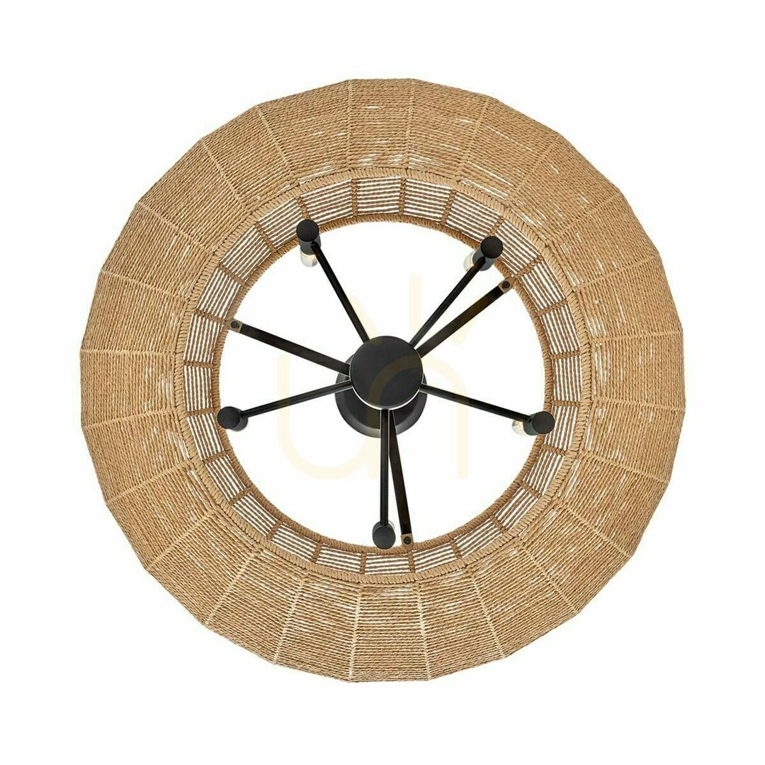 Anzeige LUCA Pendelleuchte - 5 Lichtquellen - Schwarz, karamellbeige QUINTIESSE LUCA Pendelleuchte - 5 Lichtquellen - Schwarz, karamellbeige QUINTIESSE