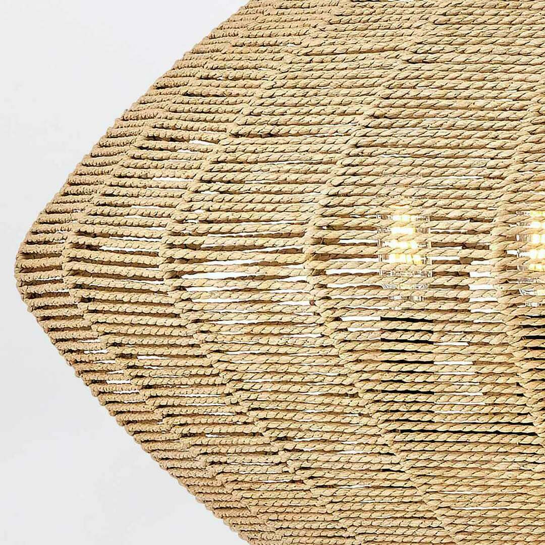 Aussicht LUCA Pendelleuchte - 5 Lichtquellen - Schwarz, karamellbeige QUINTIESSE LUCA Pendelleuchte - 5 Lichtquellen - Schwarz, karamellbeige QUINTIESSE