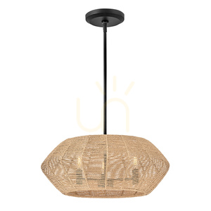 LUCA Pendelleuchte - 3 Lichtquellen - Schwarz, karamellbeige QUINTIESSE small 1