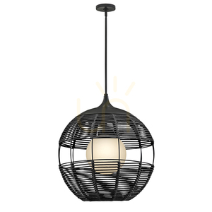 MADDOX Medium Pendelleuchte - 1 Lichtquelle - Schwarz QUINTIESSE small 1