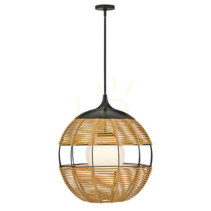 MADDOX Medium Pendelleuchte - 1 Lichtquelle - Schwarz, karamellbeige QUINTIESSE small 0