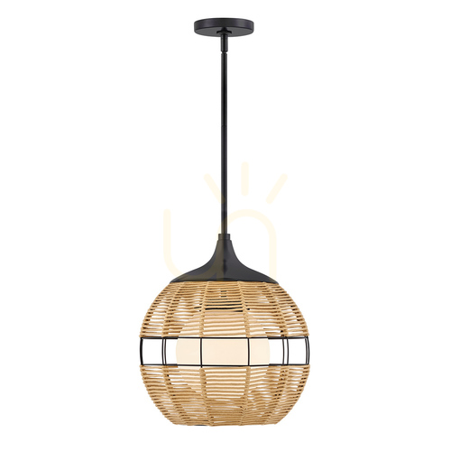 Prüfen MADDOX kleine Pendelleuchte - 1 Lichtquelle - Schwarz, karamellbeige QUINTIESSE