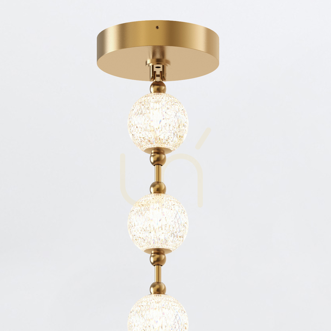 Anzeige MARNI LED-Pendelleuchte - Messing natur QUINTIESSE MARNI LED-Pendelleuchte - Messing natur QUINTIESSE