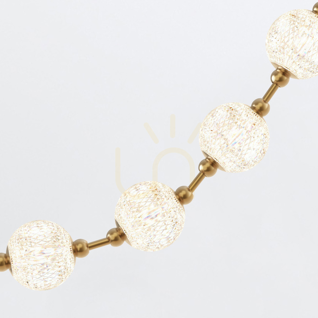 Aussicht MARNI LED-Pendelleuchte - Messing natur QUINTIESSE MARNI LED-Pendelleuchte - Messing natur QUINTIESSE