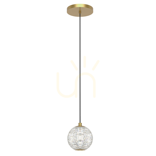 Prüfen MARNI kleine LED-Pendelleuchte - Messing natur QUINTIESSE