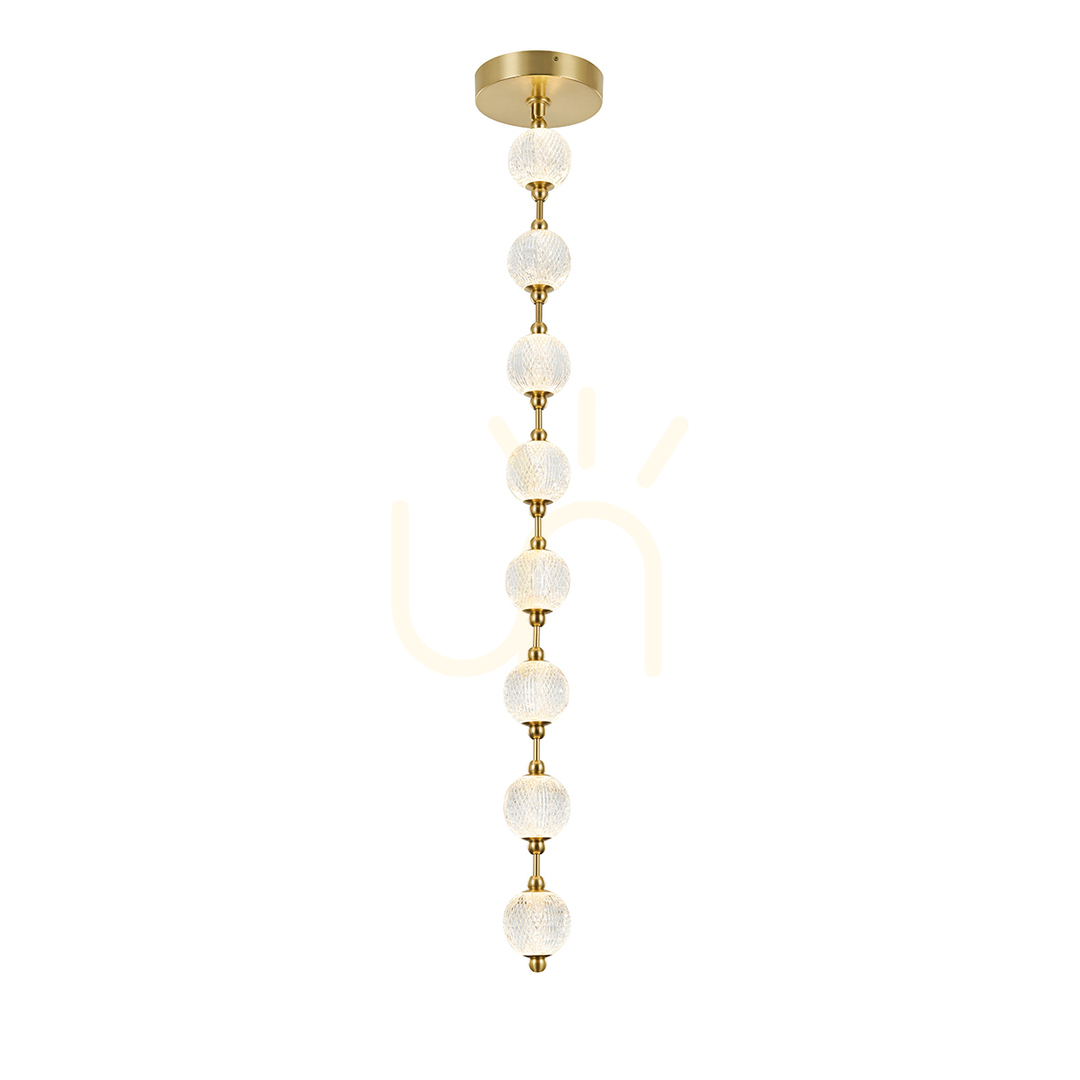 Aussicht MARNI LED-Pendelleuchte - Messing natur QUINTIESSE MARNI LED-Pendelleuchte - Messing natur QUINTIESSE