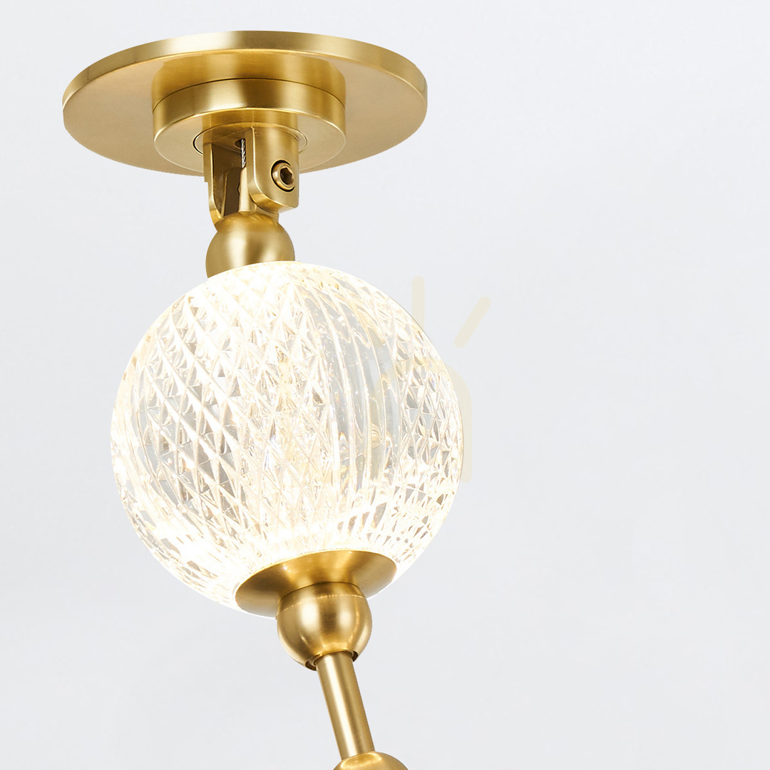 Zeige MARNI LED-Pendelleuchte - Messing natur QUINTIESSE MARNI LED-Pendelleuchte - Messing natur QUINTIESSE
