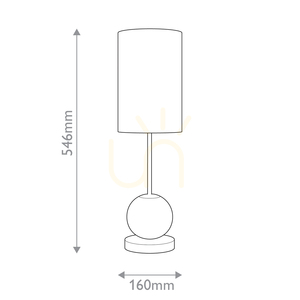 MARNI mittelgroße LED-Tischleuchte - Messing natur QUINTIESSE small 2