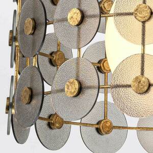MERIDIAN Pendelleuchte - 3 Lichtquellen - Faded gold QUINTIESSE 1 MERIDIAN Pendelleuchte - 3 Lichtquellen - Faded gold QUINTIESSE small 1