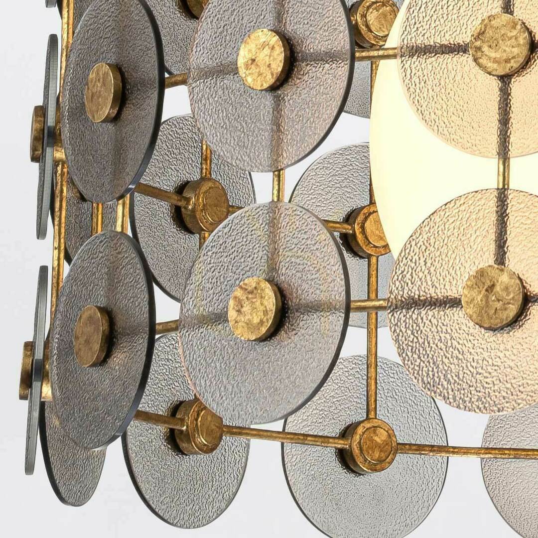 Aussicht MERIDIAN Pendelleuchte - 3 Lichtquellen - Faded gold QUINTIESSE MERIDIAN Pendelleuchte - 3 Lichtquellen - Faded gold QUINTIESSE