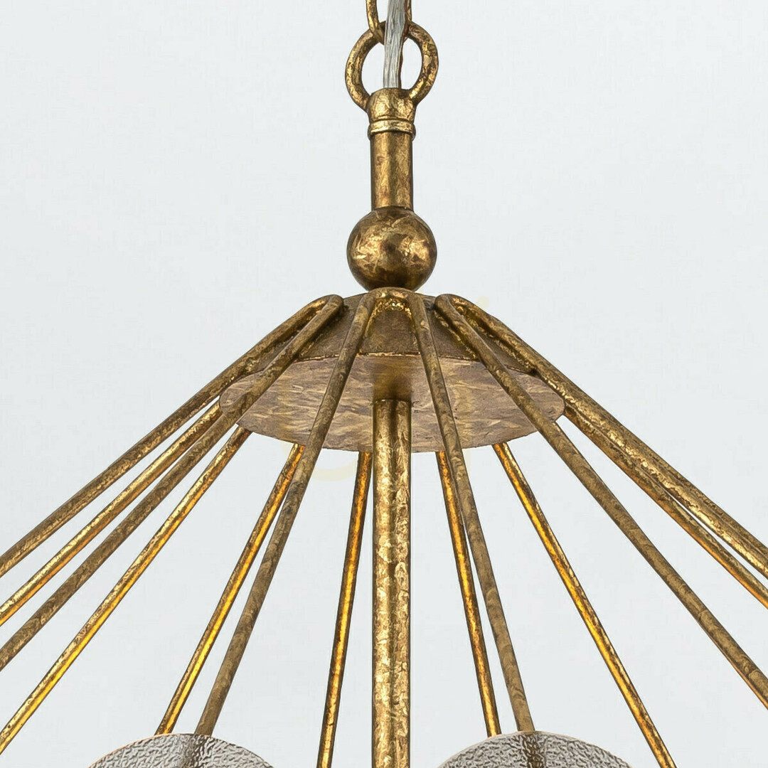 Zeige MERIDIAN Pendelleuchte - 3 Lichtquellen - Faded gold QUINTIESSE MERIDIAN Pendelleuchte - 3 Lichtquellen - Faded gold QUINTIESSE