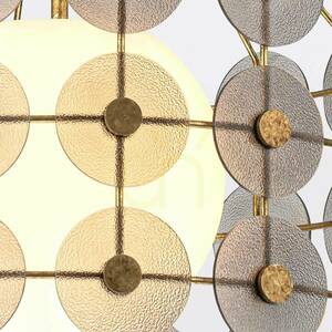 MERIDIAN Pendelleuchte - 3 Lichtquellen - Faded gold QUINTIESSE 5 MERIDIAN Pendelleuchte - 3 Lichtquellen - Faded gold QUINTIESSE small 5