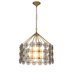MERIDIAN Pendelleuchte - 3 Lichtquellen - Faded gold QUINTIESSE 0 MERIDIAN Pendelleuchte - 3 Lichtquellen - Faded gold QUINTIESSE small 0