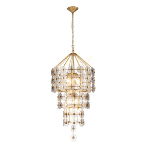 MERIDIAN Pendelleuchte - 9 Lichtquellen - Faded gold QUINTIESSE 0 MERIDIAN Pendelleuchte - 9 Lichtquellen - Faded gold QUINTIESSE small 0