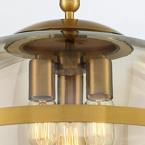 NOTTINGHAM Pendelleuchte - 3 Lichtquellen - Messing antik QUINTIESSE small 1