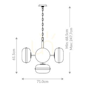 NOTTINGHAM Kronleuchter - 5 Lichtquellen - Messing antik QUINTIESSE 2 NOTTINGHAM Kronleuchter - 5 Lichtquellen - Messing antik QUINTIESSE small 2