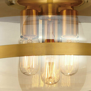 Großer NOTTINGHAM Plafond - 3 Lichtquellen - Messing antik QUINTIESSE 1 Großer NOTTINGHAM Plafond - 3 Lichtquellen - Messing antik QUINTIESSE small 1