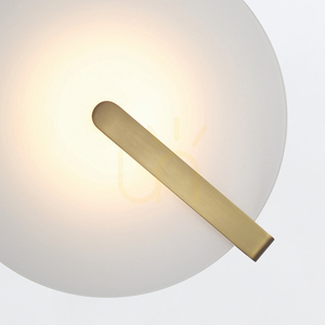 Kleine Plafond-/Wandleuchte NUVOLA - Gebürstetes Gold QUINTIESSE small 4
