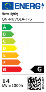 Kleine Plafond-/Wandleuchte NUVOLA - Gebürstetes Gold QUINTIESSE small 6