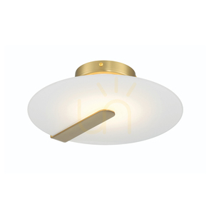 Kleine Plafond-/Wandleuchte NUVOLA - Gebürstetes Gold QUINTIESSE small 0
