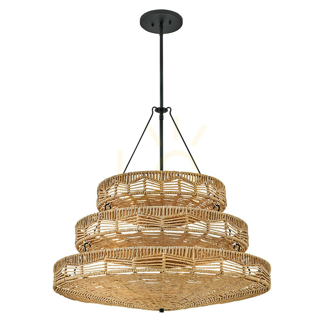Anzeige OPHELIA Kronleuchter - 13 Lichtquellen - Schwarz, karamellbeige QUINTIESSE OPHELIA Kronleuchter - 13 Lichtquellen - Schwarz, karamellbeige QUINTIESSE