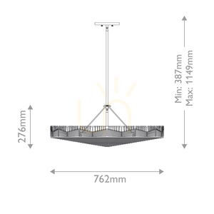OPHELIA Pendelleuchte - 6 Lichtquellen - Schwarz QUINTIESSE small 2