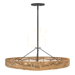 OPHELIA Pendelleuchte - 6 Lichtquellen - Schwarz, karamellbeige QUINTIESSE small 1