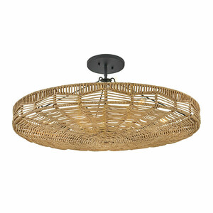 OPHELIA Pendelleuchte - 6 Lichtquellen - Schwarz, karamellbeige QUINTIESSE small 5