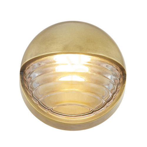 Prüfen Kleine LED-Wandleuchte PALAIS - Vintage Messing QUINTIESSE