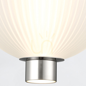 Palams kleine Pendelleuchte - 2 Lichtquellen - Nickel poliert QUINTIESSE small 4