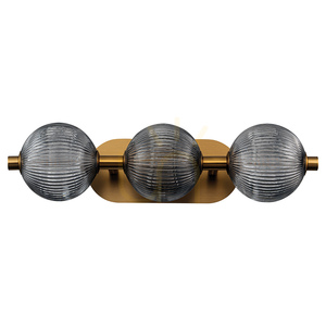 Palams Wandleuchte - 3 Lichtquellen - Gebürstetes Gold QUINTIESSE small 7