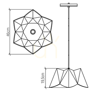 Teak-Pendelleuchte Quintiesse PHYSALIS QN-PHYSALIS-P-M-TEAK 1×E27 Ø46 cm small 2