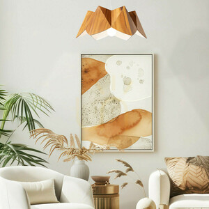 Teak-Pendelleuchte Quintiesse PHYSALIS QN-PHYSALIS-P-M-TEAK 1×E27 Ø46 cm small 6