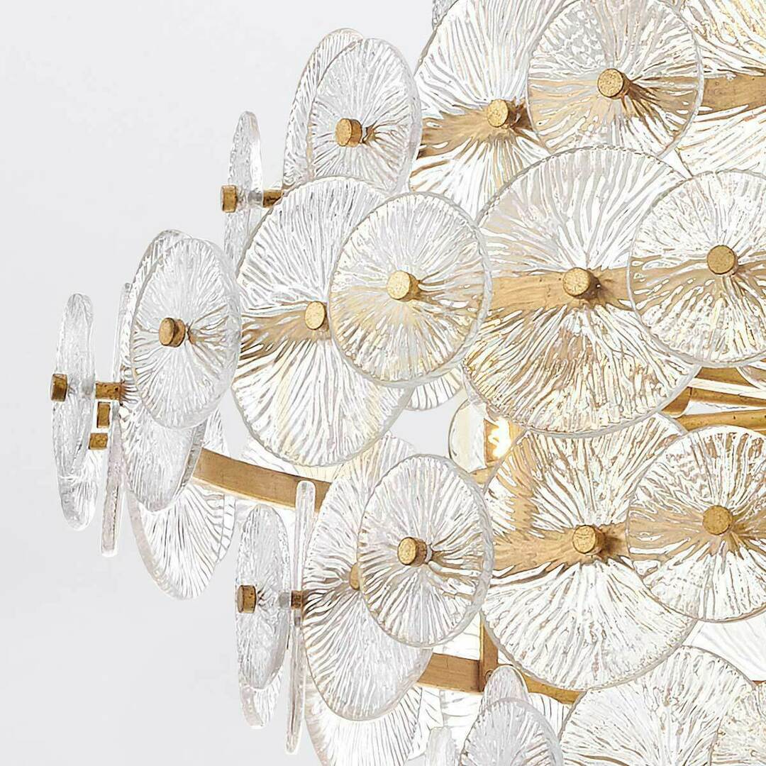 Zeige RENE Kronleuchter - 16 Lichtquellen - Lila Messing QUINTIESSE RENE Kronleuchter - 16 Lichtquellen - Lila Messing QUINTIESSE