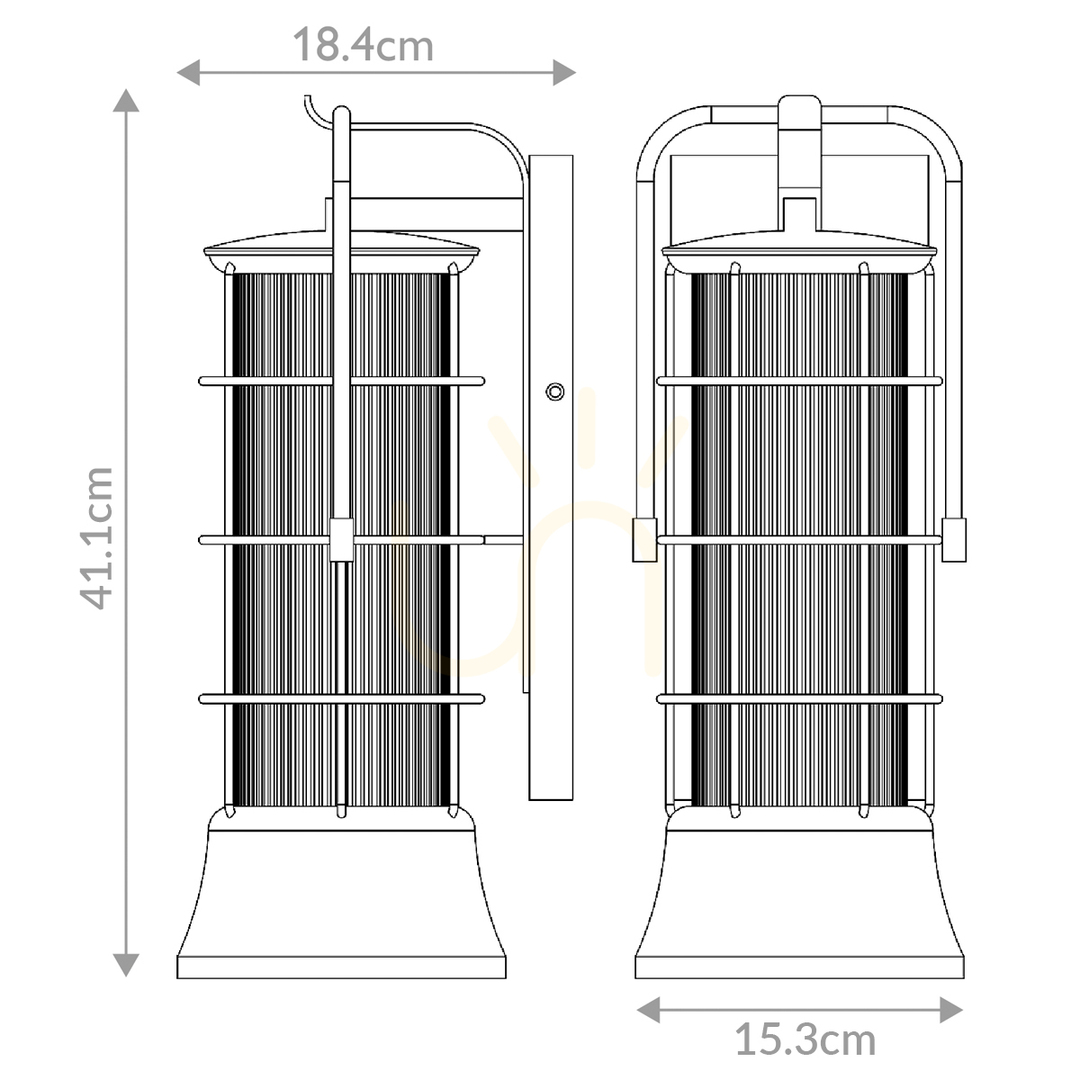 Vorschau Mittlere Wandleuchte RIVAMAR - 1 Lichtquelle - Braun und Gold QUINTIESSE Mittlere Wandleuchte RIVAMAR - 1 Lichtquelle - Braun und Gold QUINTIESSE