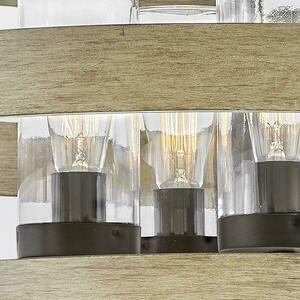 RIVERWOOD Kronleuchter - 4 Lichtquellen - Warmes Braun, warme Esche QUINTIESSE 1 RIVERWOOD Kronleuchter - 4 Lichtquellen - Warmes Braun, warme Esche QUINTIESSE small 1
