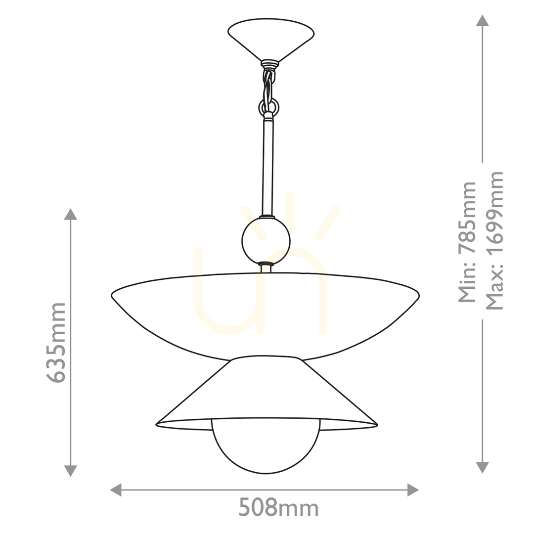 Vorschau SAUCER große Pendelleuchte - 4 Lichtquellen - Messing veredelt QUINTIESSE SAUCER große Pendelleuchte - 4 Lichtquellen - Messing veredelt QUINTIESSE