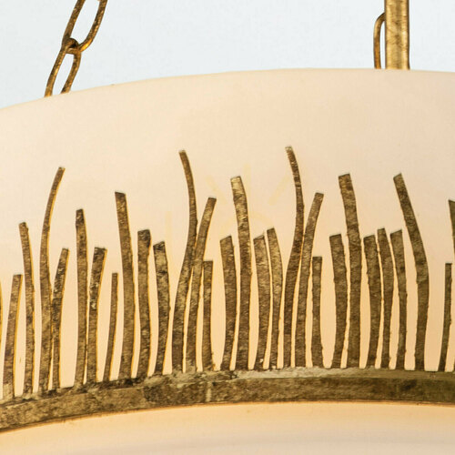 Prüfen SAWGRASS Pendelleuchte - 3 Lichtquellen - Petal gold QUINTIESSE