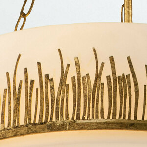 SAWGRASS Pendelleuchte - 3 Lichtquellen - Petal gold QUINTIESSE small 1