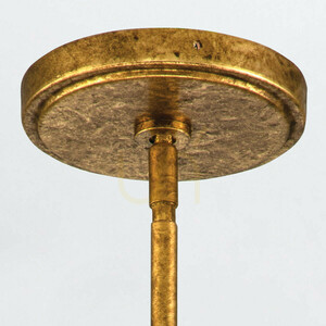 Quintiesse Sawgrass 1-flammige Pendelleuchte Blattgold small 4